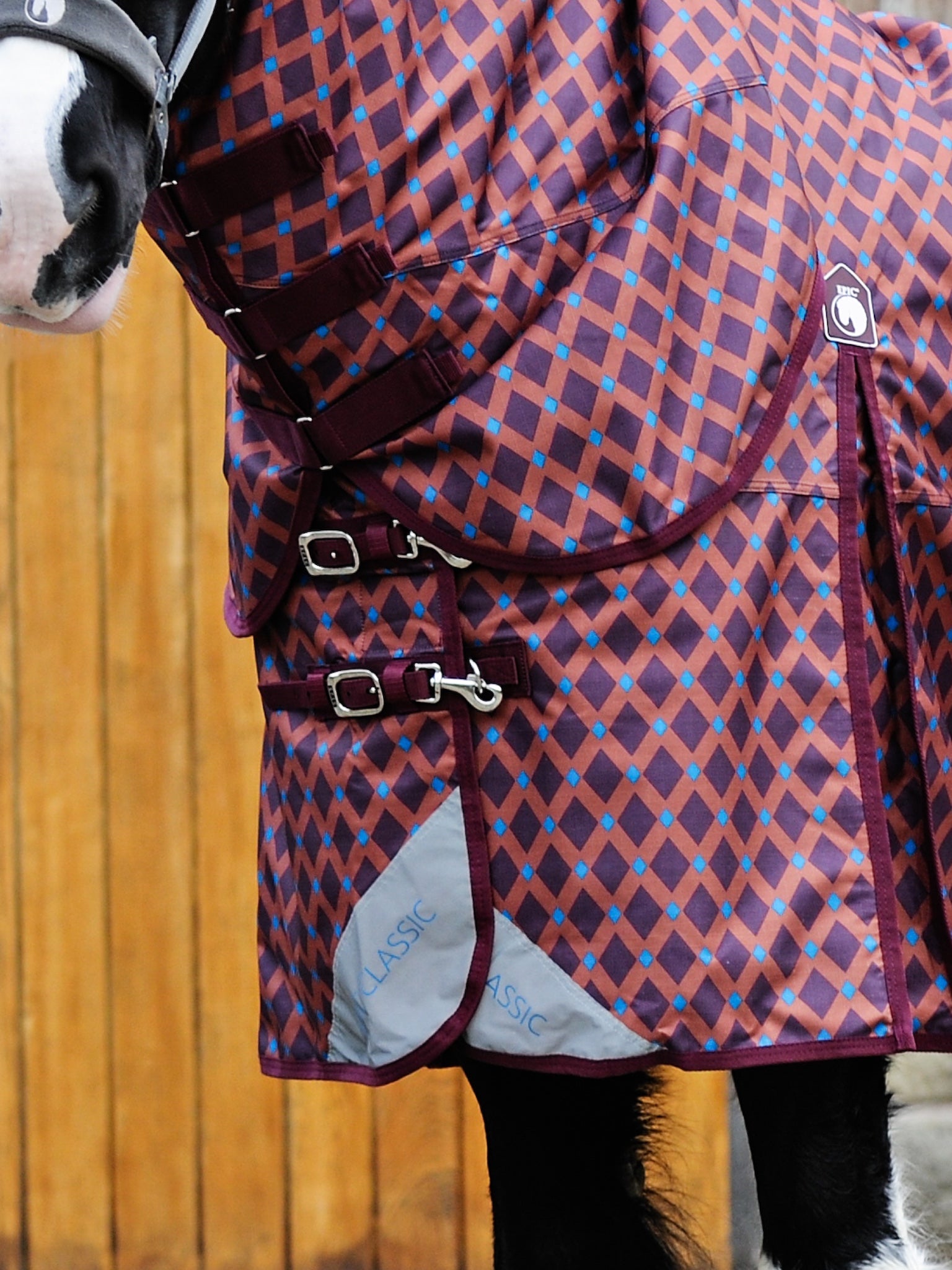 Epic Classic 50g Combo Turnout Rug - Broad Fit - Gingerbread Diamond
