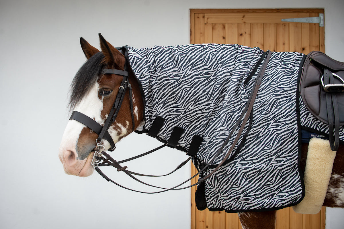 Epic Classic Zebra Ride-On Fly Rug - Broad Fit