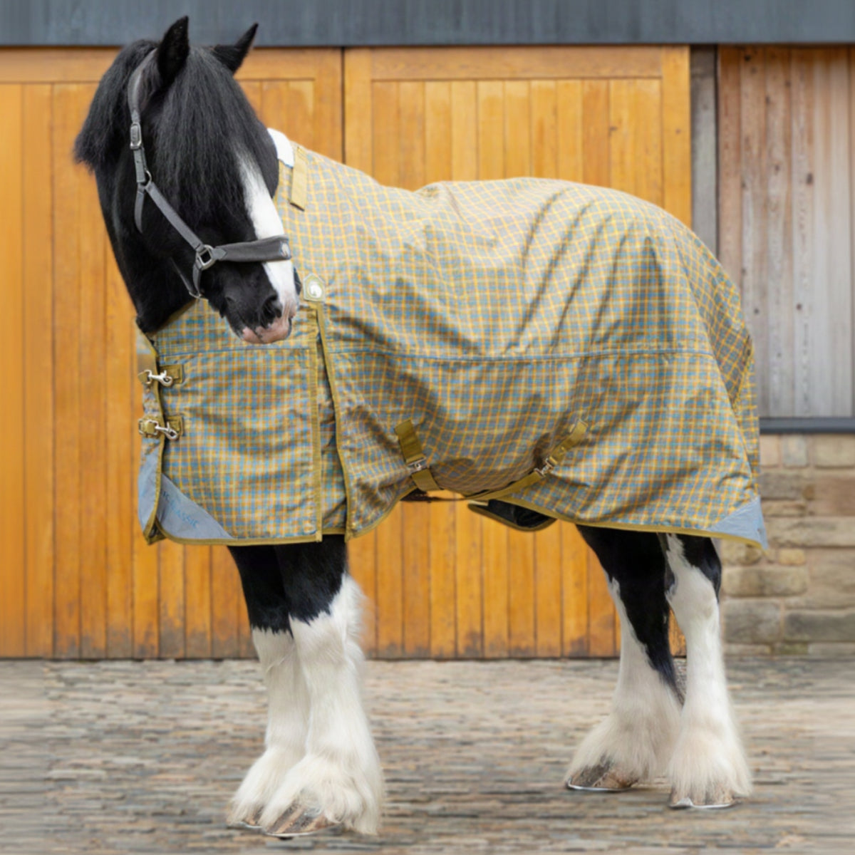 Epic Classic No Fill Turnout Rug  -  Broad Fit - Moss Check