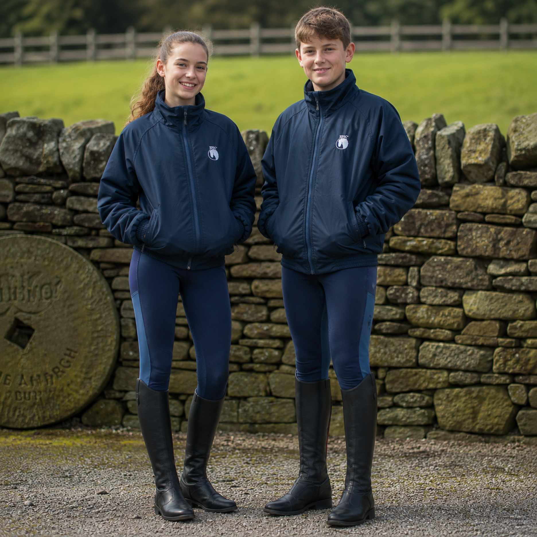 Epic Rider Team Jacket - Kids Unisex - Navy