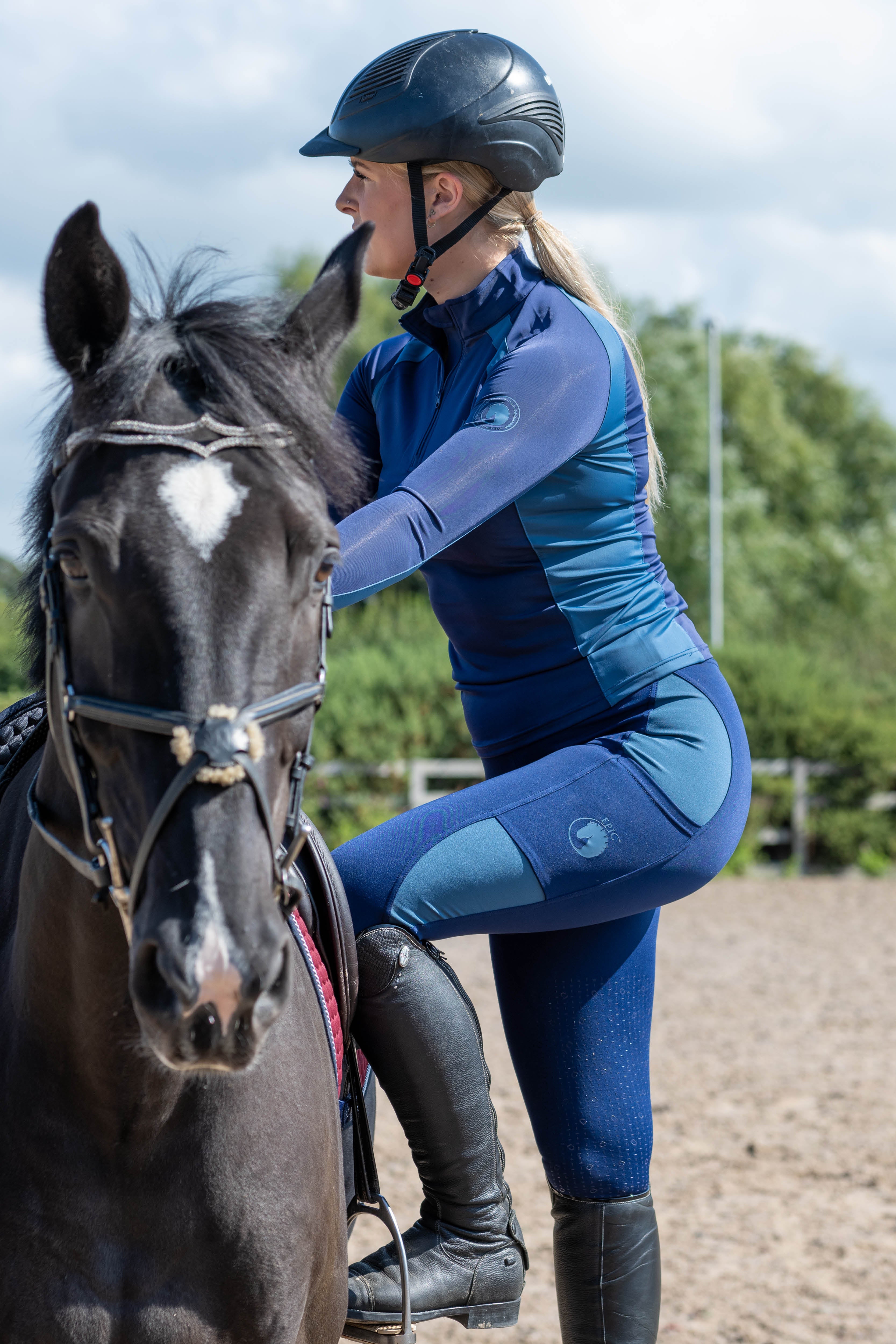 Royal Blue Riding Leggings - Ard Reason Equestrian
