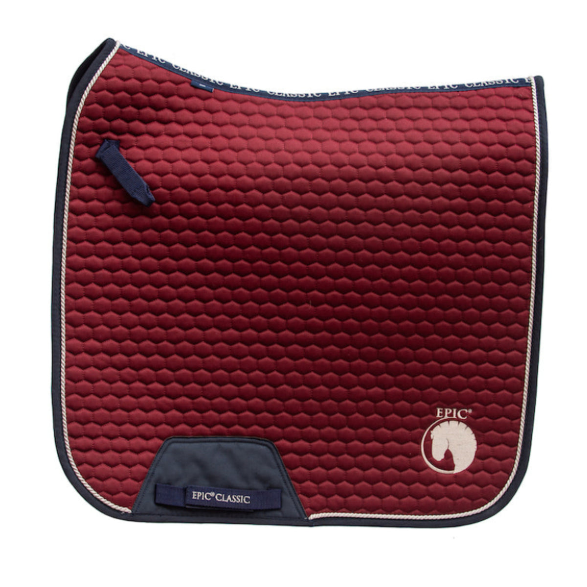 Epic Classic Hi-Wither Dressage Saddle Cloth - Burgundy