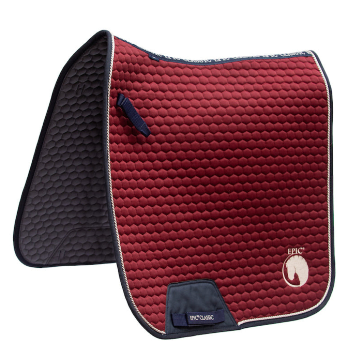 Epic Classic Hi-Wither Dressage Saddle Cloth - Burgundy