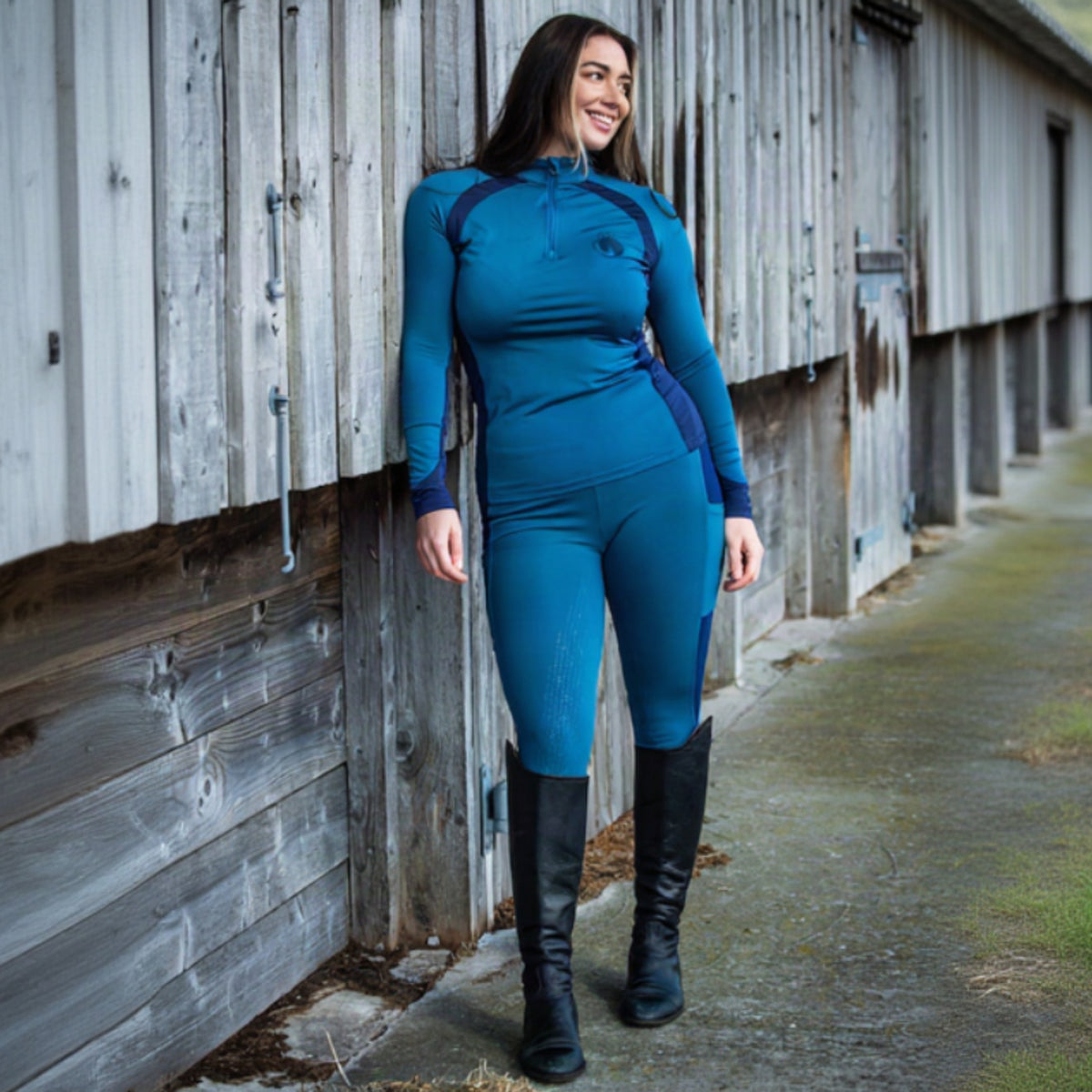 Epic Rider Riding Tights - Full Seat - Blue