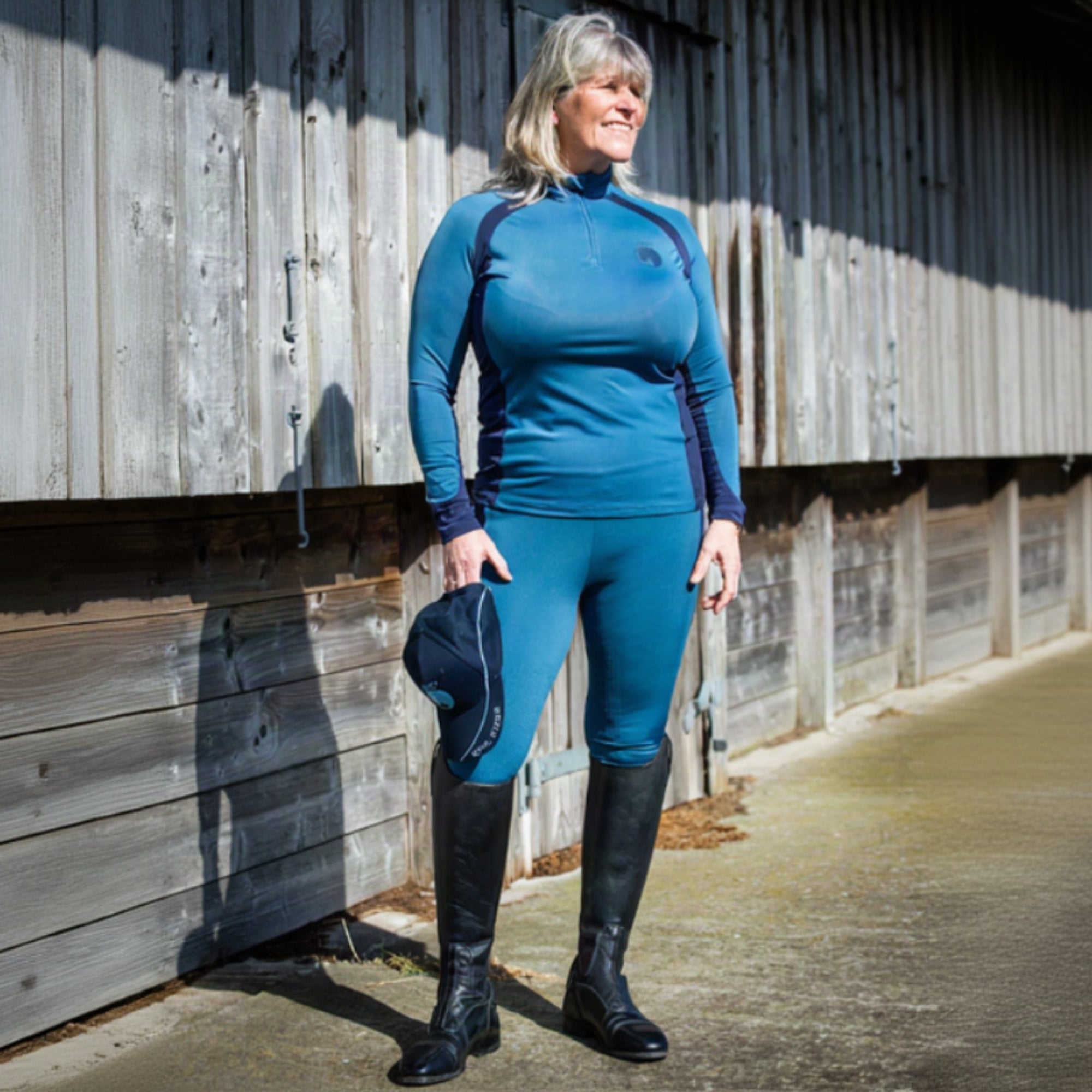 Epic Rider Riding Tights - Full Seat - Blue